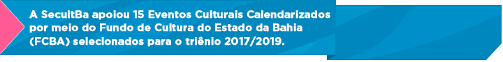 Eventos Culturais Calendarizados apoiados pelo FCBA 2017/2019